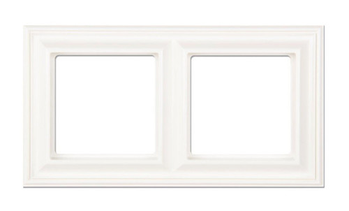 Рамка 2 поста, серия EPD, цвет белый