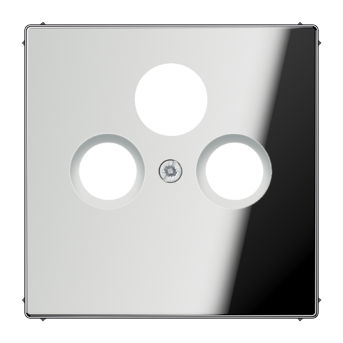 Накладка на розетку телевизионную JUNG LS METAL, хром