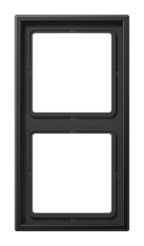 Рамка 2 поста JUNG LS METAL, темный алюминий