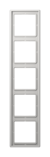 Рамка 5 постов JUNG LS 990, светло-серый