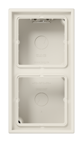 LS990 Коробка 2-ная для накладного монтажа, беж.