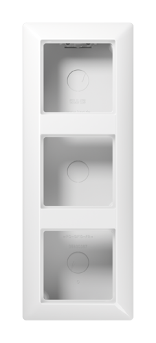 A500 Коробка 3-ная для накладного монтажа, бел.