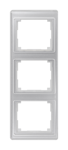 Рамка 3 поста JUNG SL 500, вертикальная, серебро