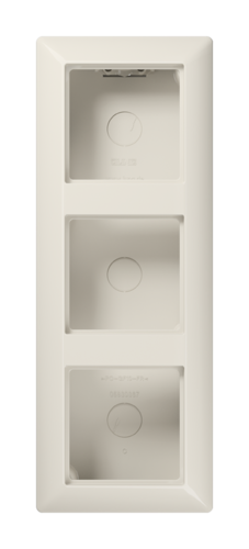 AS500 Коробка 3-ная для накладного монтажа, беж.