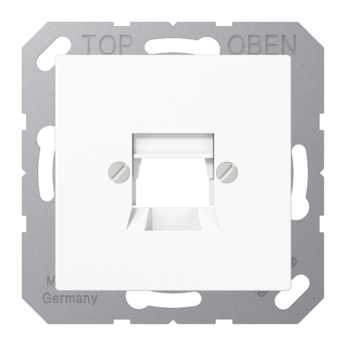 JUNG Белая Крышка для модульных гнезд AMP 3