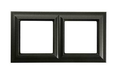 Рамка 2 поста Jung ECO PROFI, черный матовый, EPS482SWM