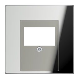 Накладка на аудиорозетку JUNG LS METAL, хром