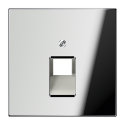 Накладка на розетку информационную JUNG LS METAL, хром