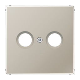 Накладка на розетку телевизионную JUNG LS METAL, стальной