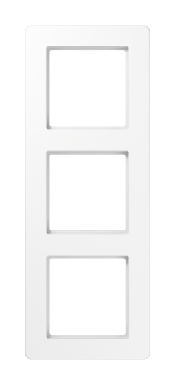 Рамка 3 поста JUNG AFLOW, белый блестящий