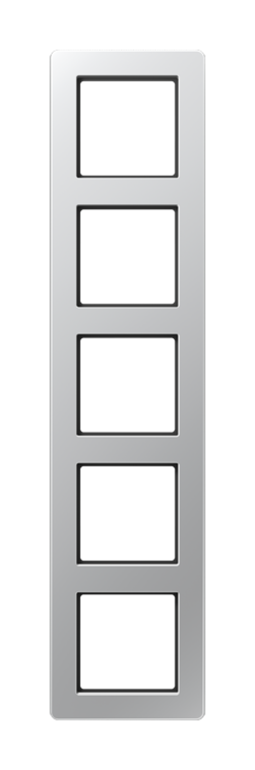 Рамка 5 постов JUNG AFLOW, алюминий