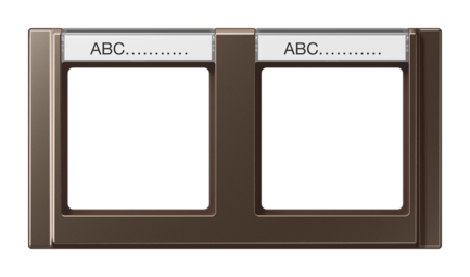 Рамка 2 поста JUNG A 500, мокко
