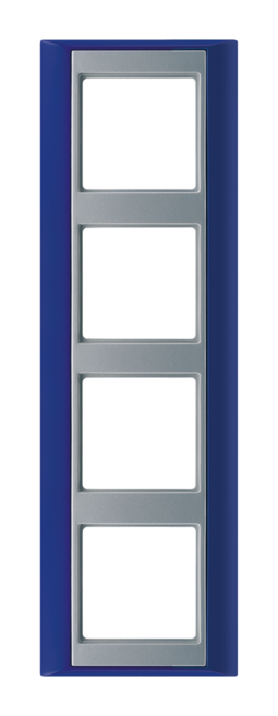 Рамка 4 поста JUNG A PLUS, синий