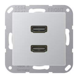 Розетка HDMI JUNG A 500, алюминий