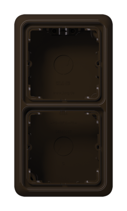 CD500 Коробка 2-ная для накладного монтажа, коричн.