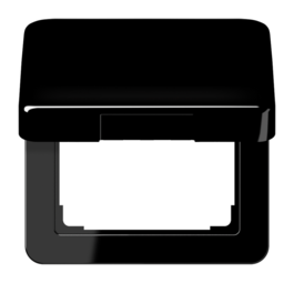 JUNG CD 500/CD plus Черная Крышка откидная для розеток и изделий 50х50