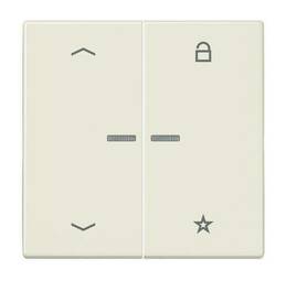 Накладка на жалюзийный выключатель Jung LS 990, слоновая кость, LS1701P